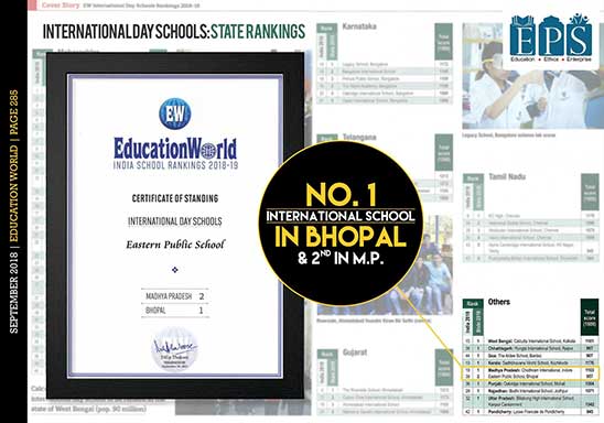 EPS-Award-03 No. 1 International Day School In Bhopal.